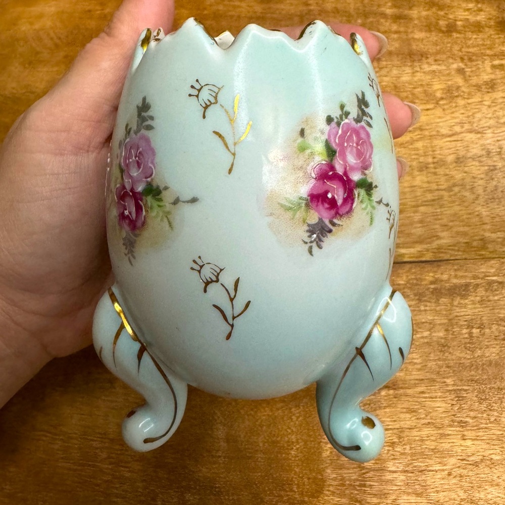 Inarco 1962 Easter Egg Porcelain Pale Blue